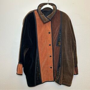 Vintage Annikki Karvinen Cotton Jacket S Hand Made Finland Art To Wear Boho